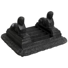 Egyptian Motif Boot Scraper, Archibald Kenrick & Sons, England, 1815-1820