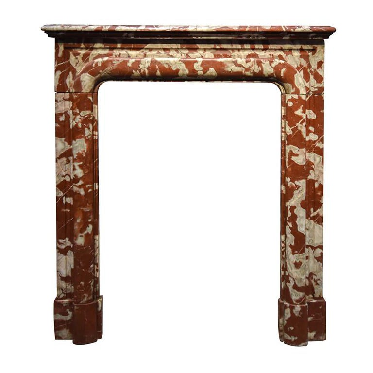 Antique marble fireplace mantel 19th Century For Sale at 1stDibs