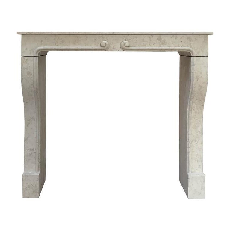 Marble stone fireplace mantel 20th Century