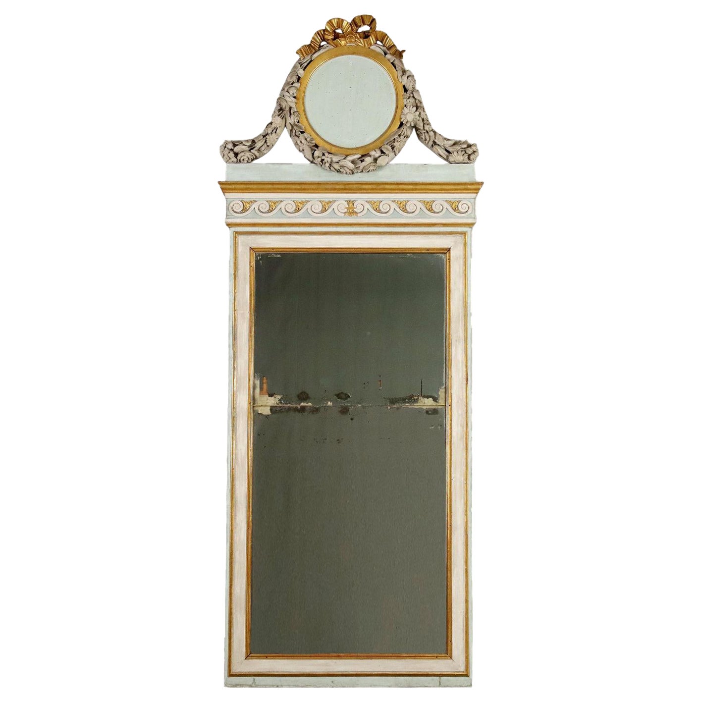 Miroir ancien néoclassique lombard du XVIIIe siècle en vente