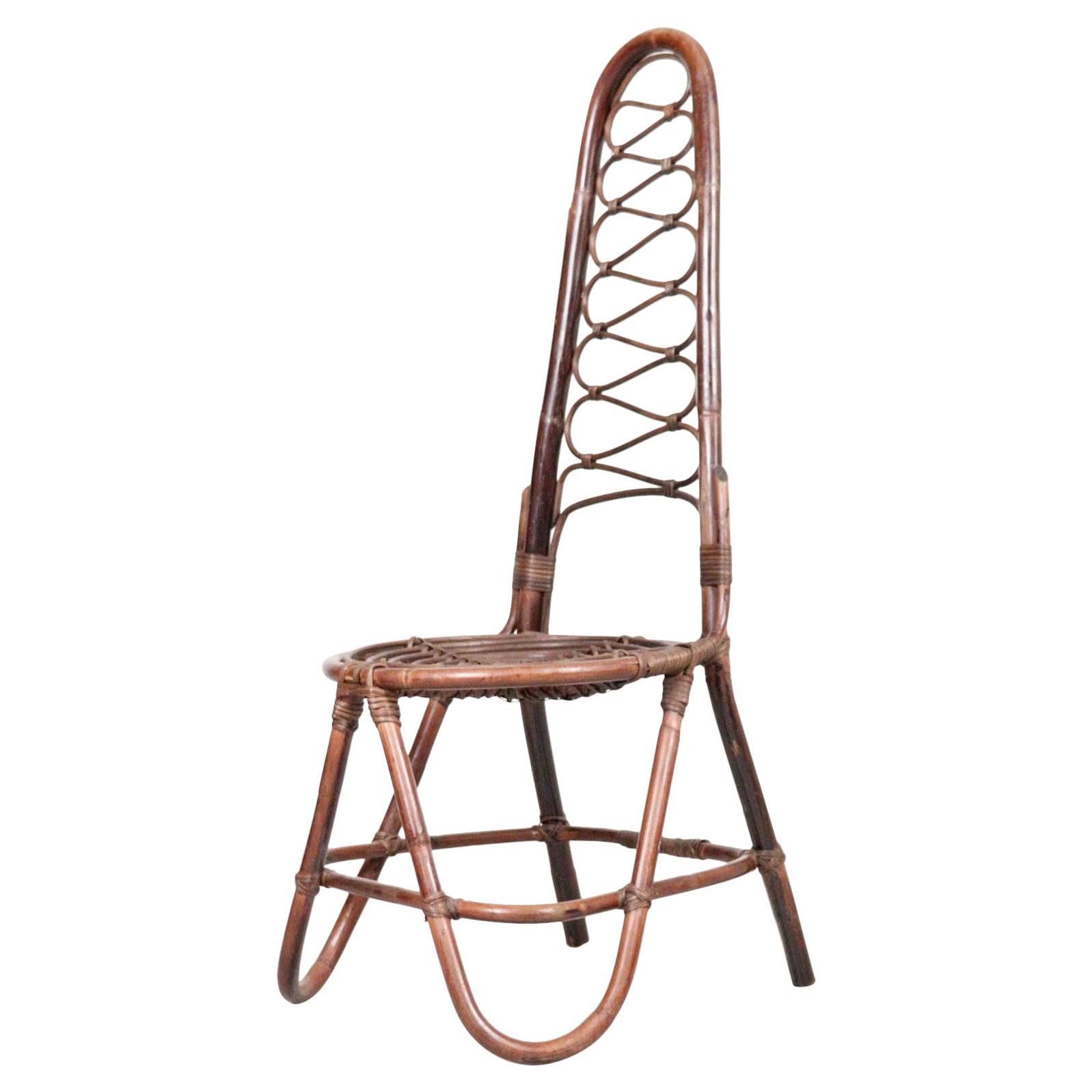 Bamboo Chair by Dirk Van Sliedrecht for Rohe Noordwolde  Sweden 1960s. For Sale