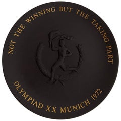Wedgwood Olympic Games 1972 Plate in Black Basalt - Limited Edition