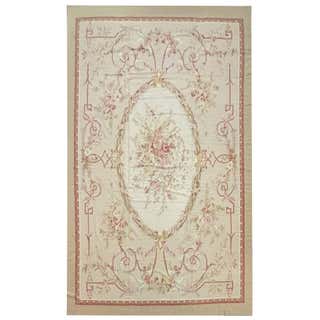Vintage French Aubusson Rug with Romantic Rococo Style For Sale at ...