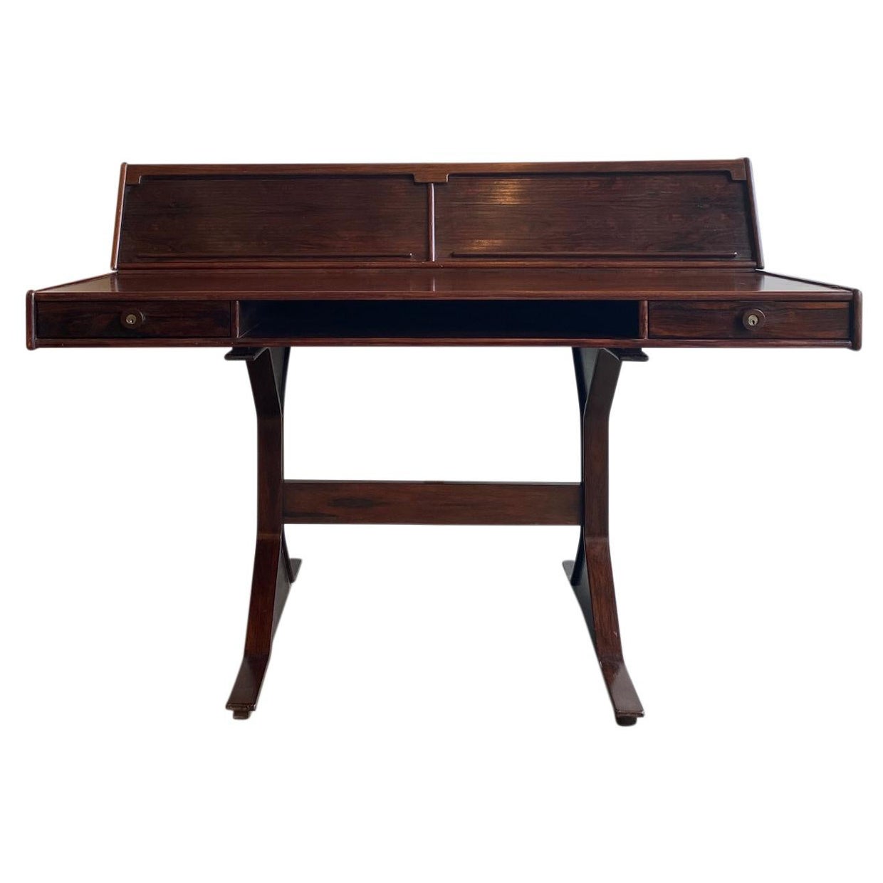 Rosewood Desk by Gianfranco Frattini, Italy, 1950's
