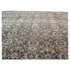 Antique Understated 1890s Beshir Carpet