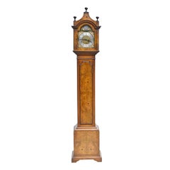 Walnut Grandmother Clock Chiming Walnut Tempus Fugit