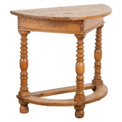 Antique Pine Three Leg Side Table, Austria circa 1800-20