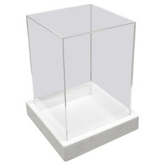 Retro 5 Sided 18" Clear Acrylic Lucite Vitrine Display Case Christine Taylor Coll.