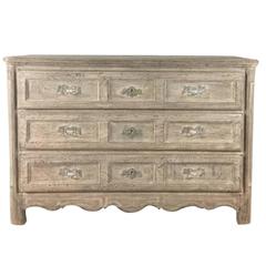 19th Century French Bleached and Limed Oak Chest in the Louis XV Style