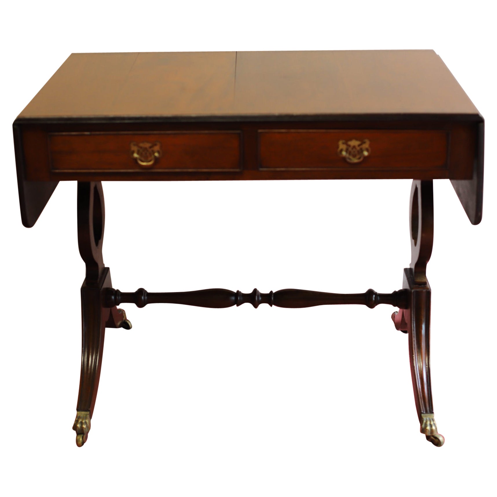 Beautiful Edwardian Oak  Drop-leaf Sofa Table