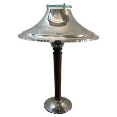 Big Art Deco table Lamp, 1920 in Chrome , France