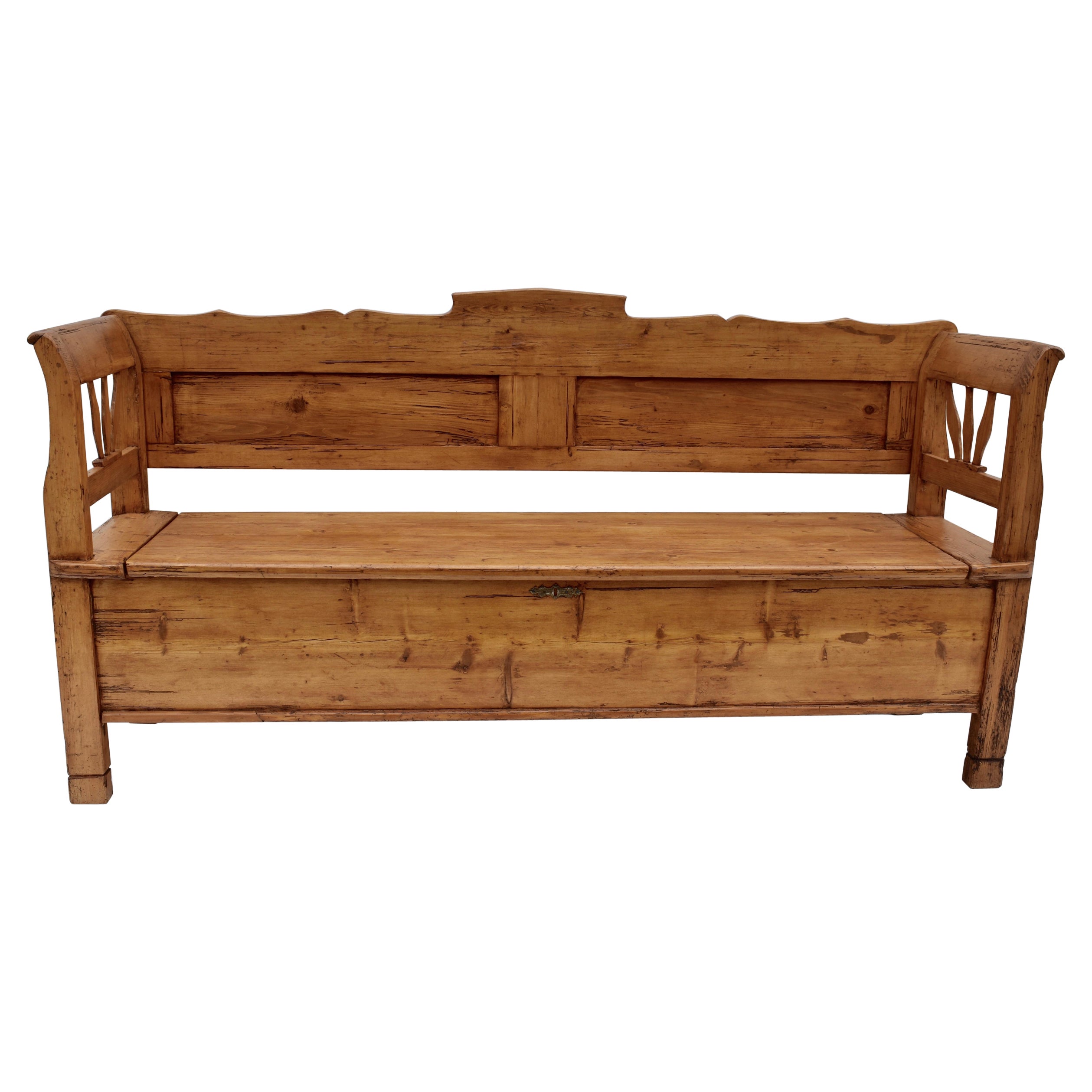 Pine and Oak storage Bench or Settle
