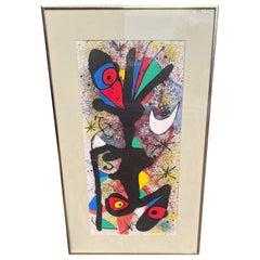 Vintage Joan Miro "Ceramiques II" Lithograph Framed