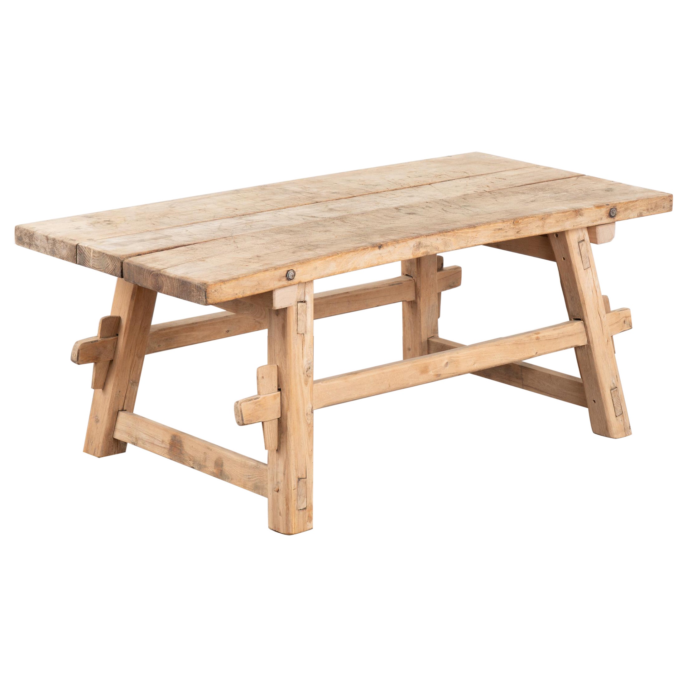 Rustic Farmhouse Coffee Table, Hungary circa 1900's For Sale at 1stDibs