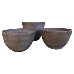 Stan Bitters Grouping of Stoneware 'Earth Texture' Planters