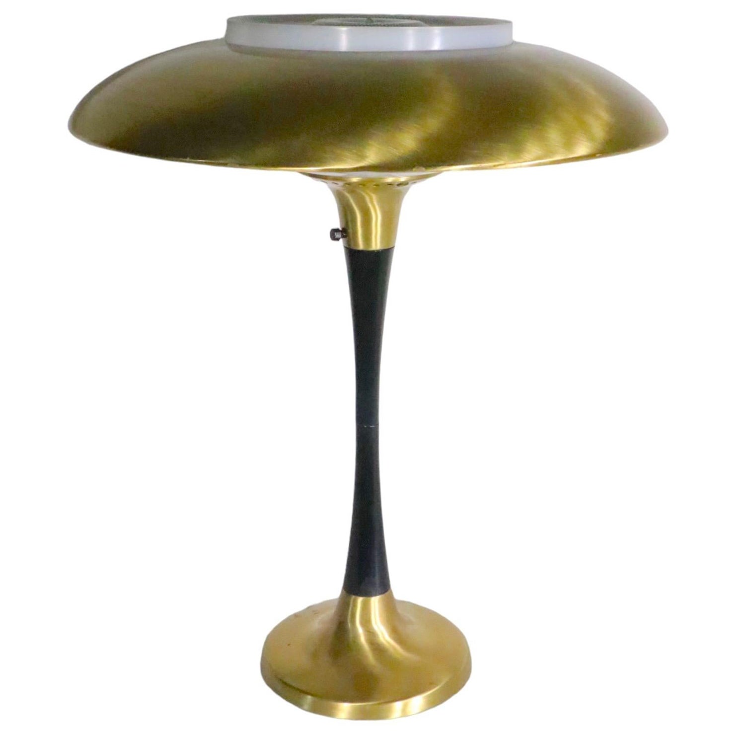 Mid Century Mushroom  Form  Table Lamp att. to Gerald Thurston c 1950's For Sale