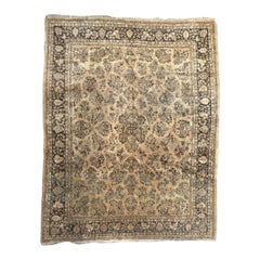 Bobyrug’s Pretty large antique yazd rug 