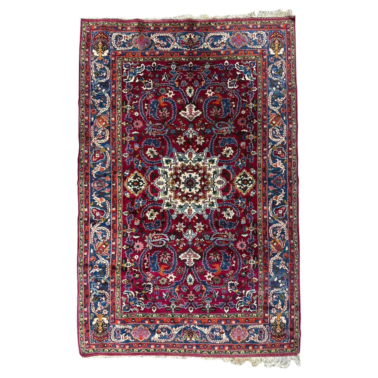 Bobyrug's Sehr schöner feiner aserbaidschanischer Teppich aus dem späten 20.  im Angebot