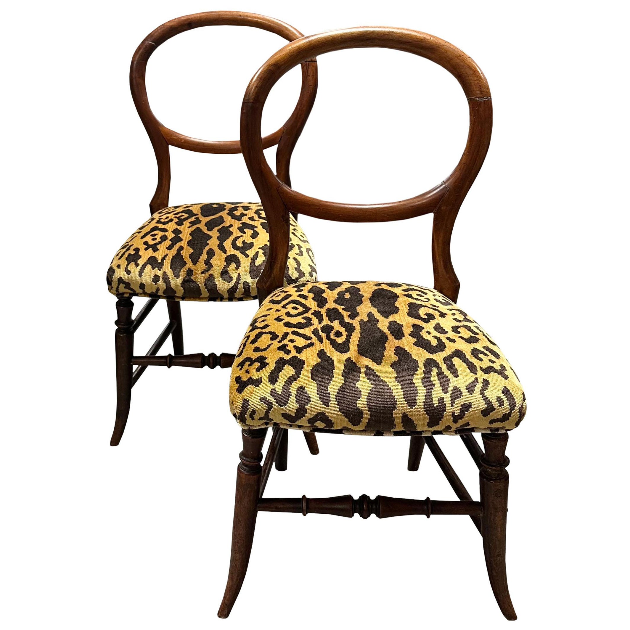 Scalamandre Children's Chairs - A Pair For Sale at 1stDibs