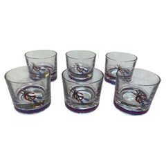 Set of 6 Vintage Short Gucci Glasses 1980s