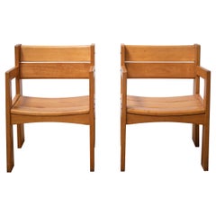 Rationalist Czech Beechwood Armchairs