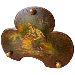 Clover Shaped Wall Panel or Plaque Decorated in Manner of Martin Brothers 