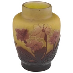 Rare Galle Miniature Cameo Vase c1920