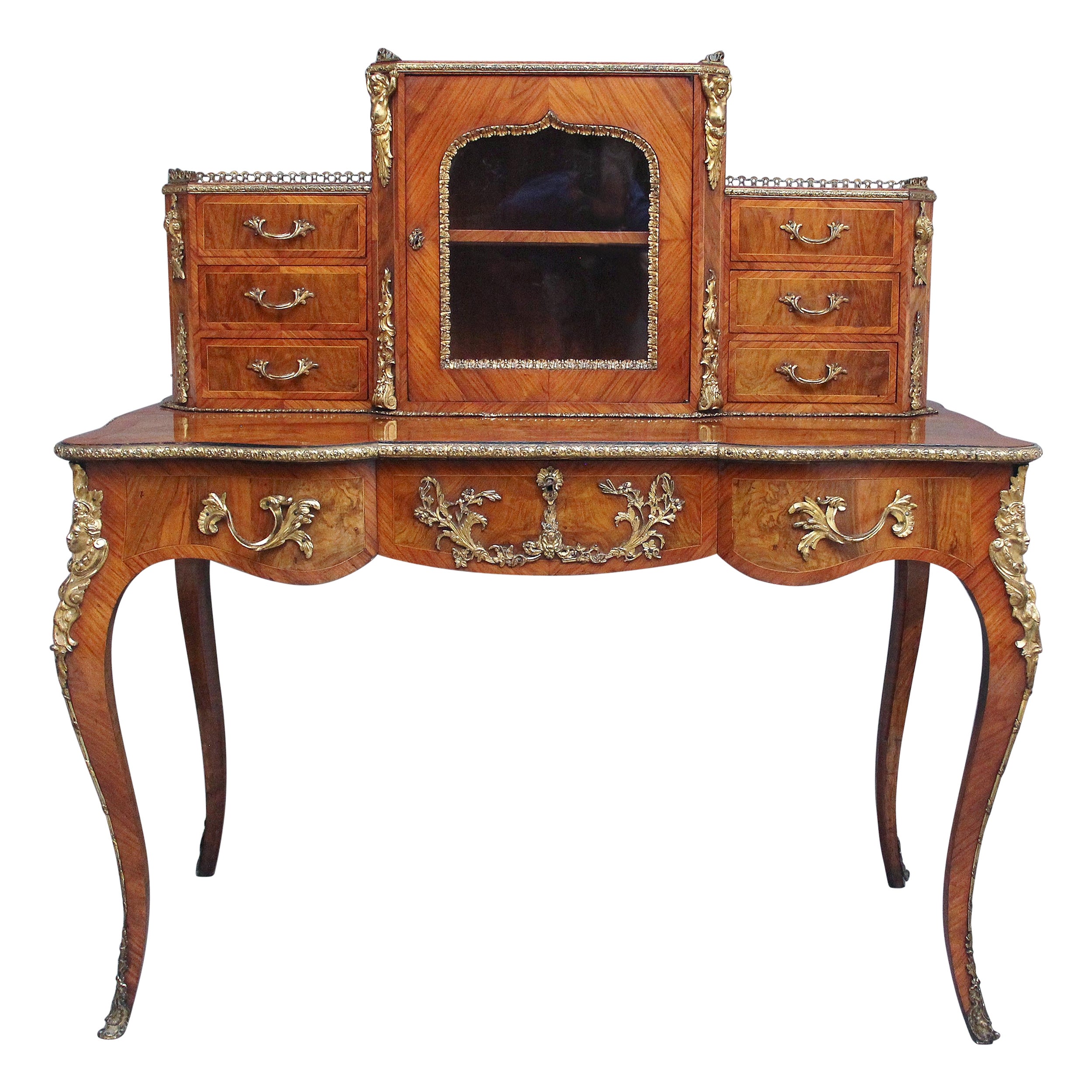 19th Century walnut desk by Gillows For Sale
