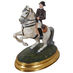 Vienna Austria Equestrian Man Horse Spanish Lipizzaner Figurine Paperweight 4"