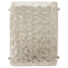 Single, Orrefors Bubbled Crystal Sconce