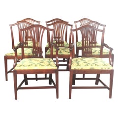 Set of Eight Mahogany Georgian Dining Chairs 
