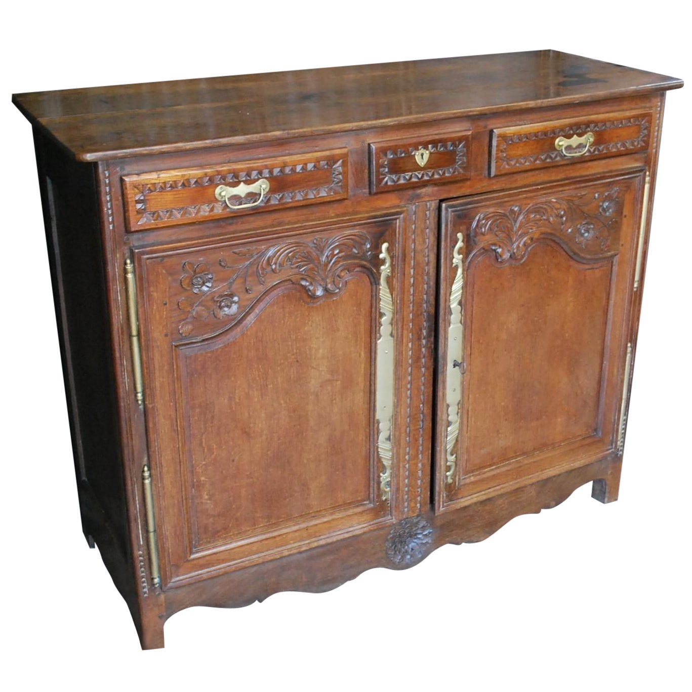 Provincial French Oak buffet For Sale