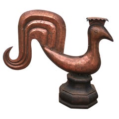 French Copper Cockerel weather vane