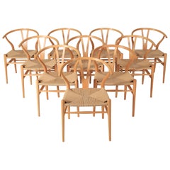 Vintage Danish Modern Wishbone Dining Chairs