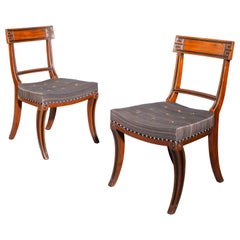 Pair of Regency Klismos Chairs