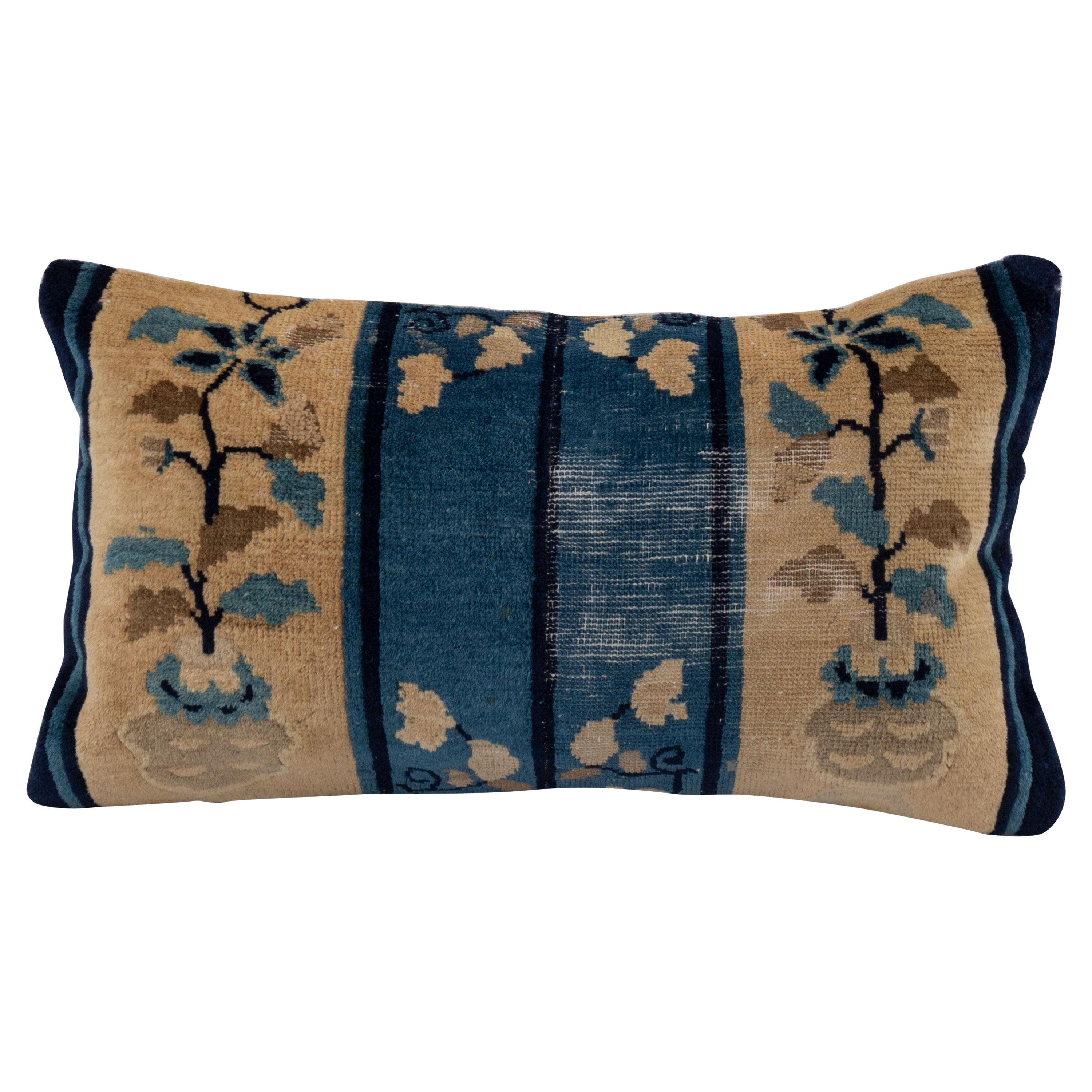 Pillow Cover Made from a Chinese Art Deco Rug, early 20th C.