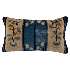 Antique Pillow Cover Made from a Chinese Art Deco Rug, early 20th C.