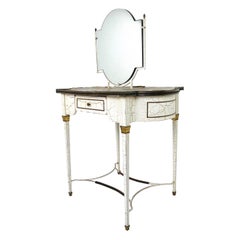 Vintage French Double Sided Dressing Table / Vanity