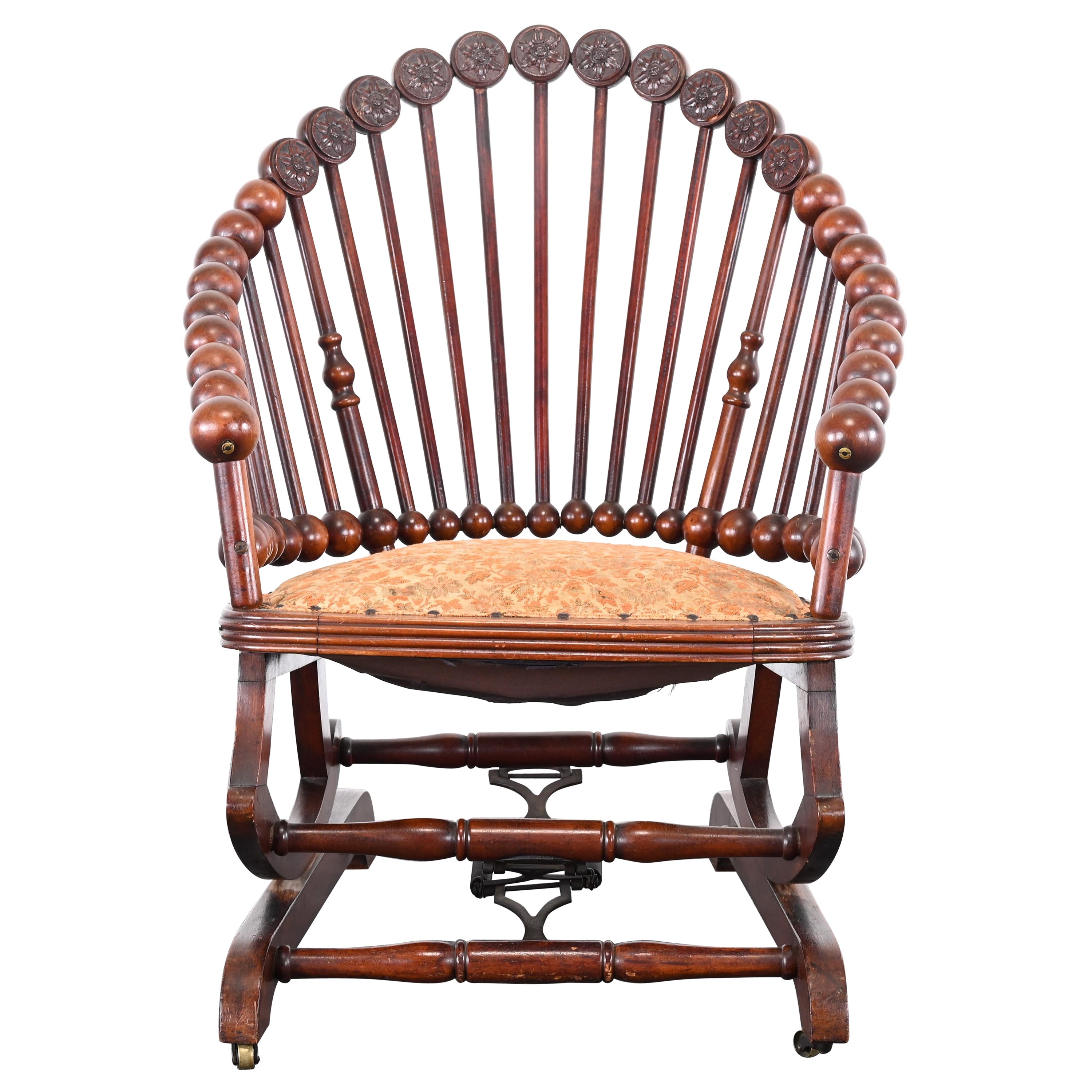 Lollipop Rocking Chair by George Hunzinger, 19th Century