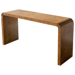 Burlwood Console