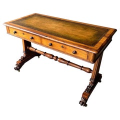 Fine 19th Century Leather Top Rosewood Writing Table 