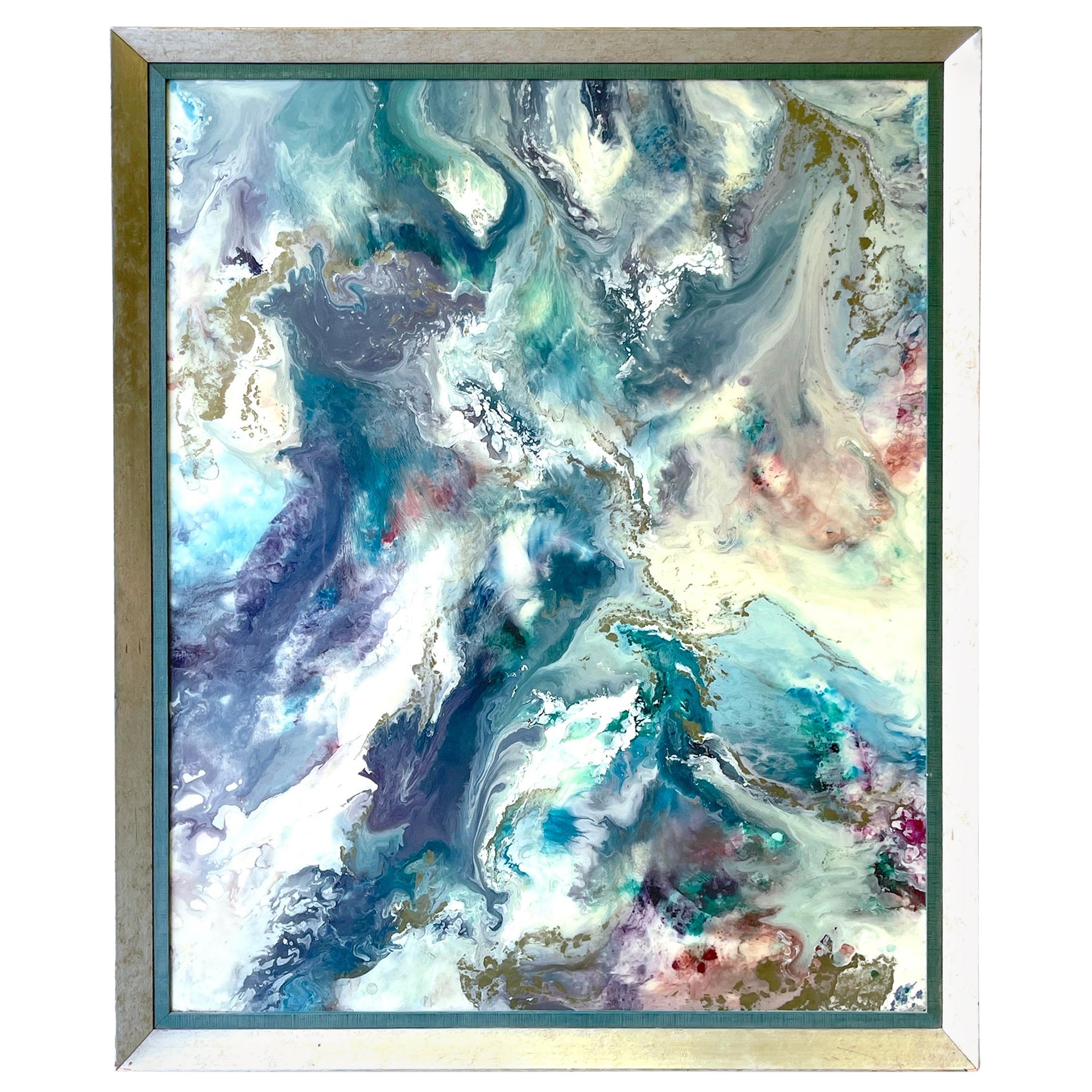 Monumental 'Oil Slick' Abstract Masterpiece by Blakely Bering For Sale