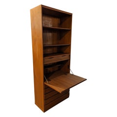 Vintage Danish Mid Century Tall Omann Jun Teak Bookcase - 0823180