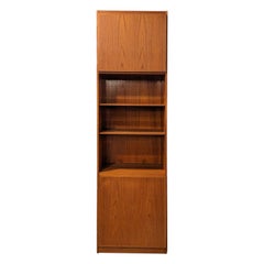 Vintage Danish Mid Century Tall Omann Jun Teak Bookcase - 0823184