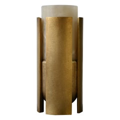 Casted Bronze and San Luis Onyx Runa Bronze Vase by Deceres Studio