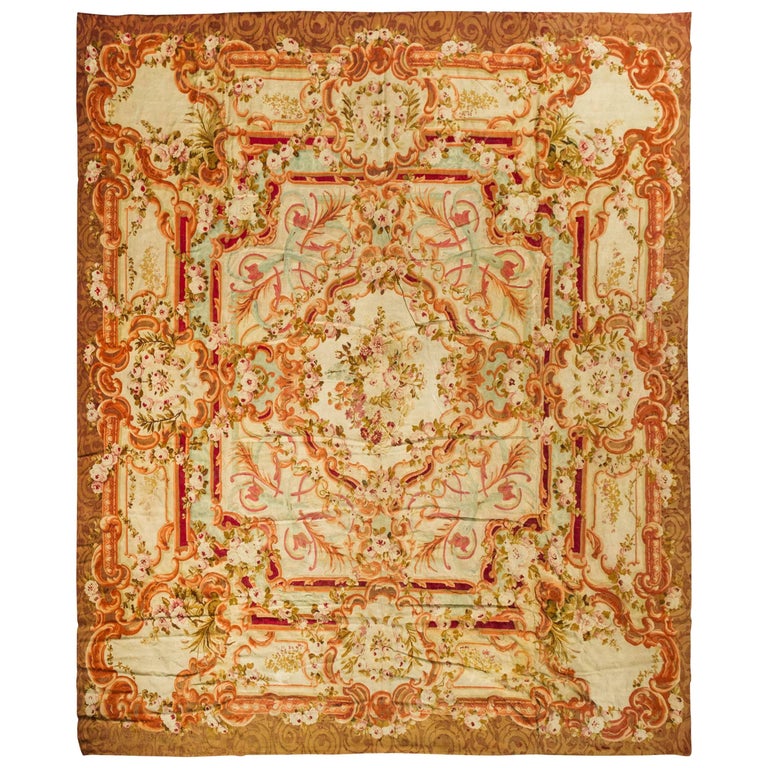 Aubusson French Rug For Sale at 1stDibs