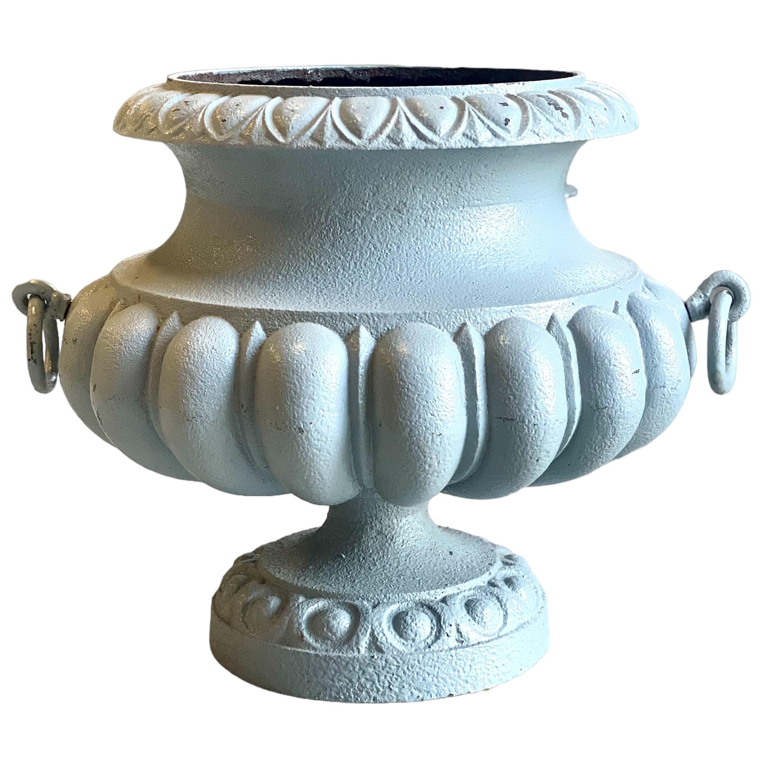 19th Century French Garden Urn in Cast Iron For Sale