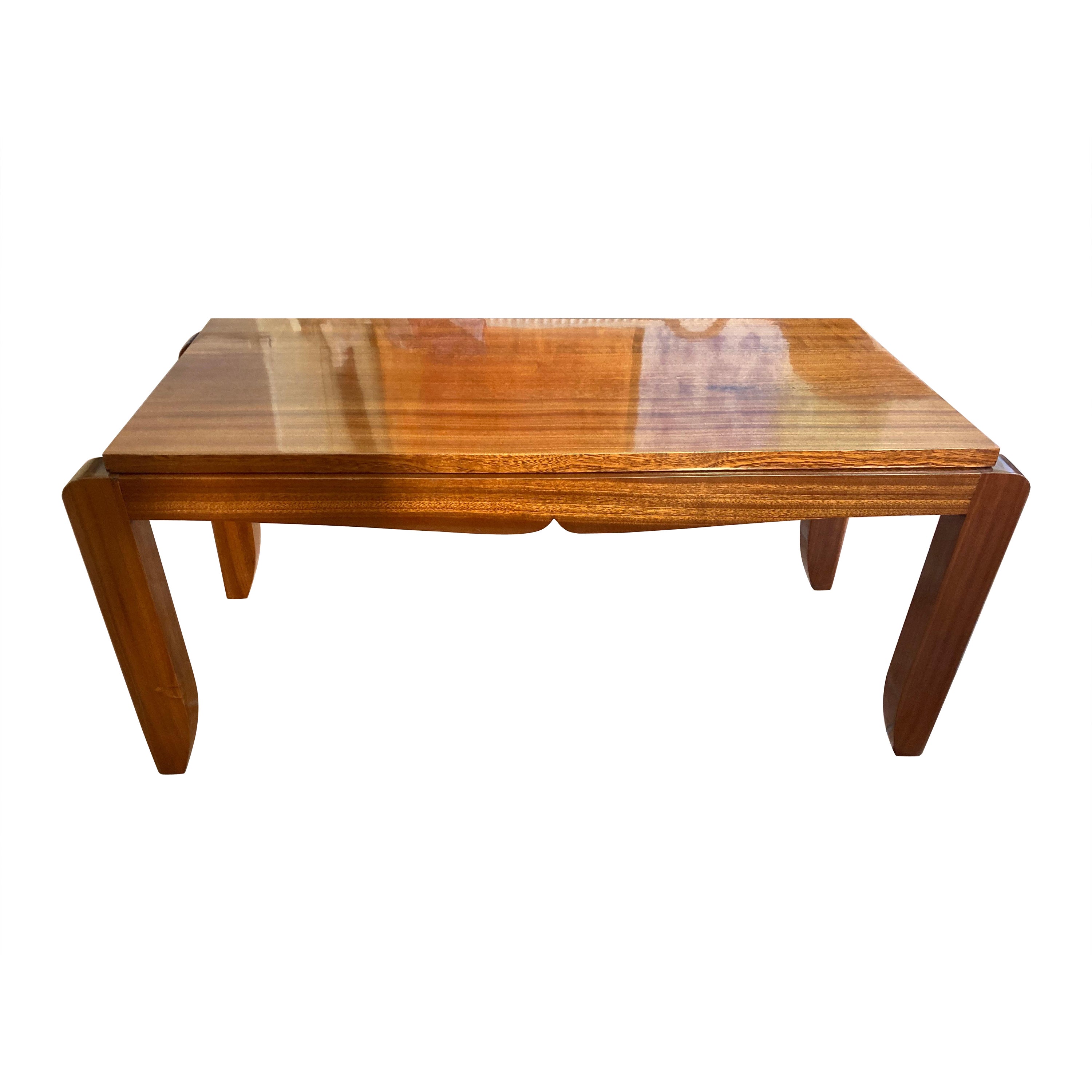 Beautifully shaped french Art Déco coffeetable in the style of A.Arbus. For Sale