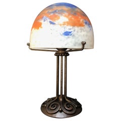 Lampada Art déco di Edgar Brandt e Daum