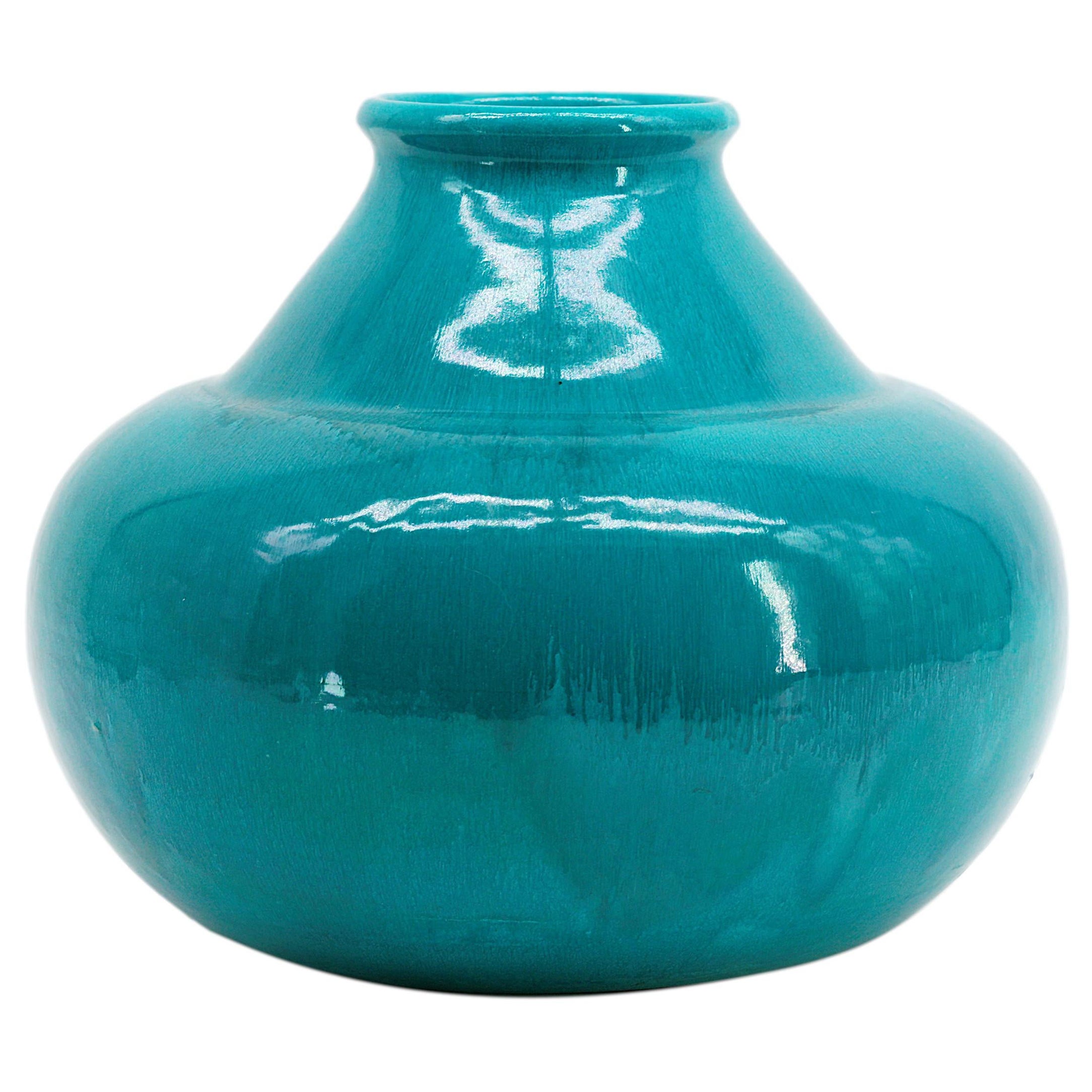 Französische Art-Déco-Vase aus Steinzeug von CAB, 1930er Jahre